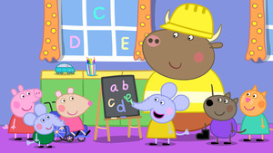 Vignette du programme télé Peppa Pig (Monsieur Bull : maître d'école) S6 (43/52)