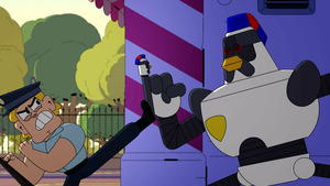 Vignette du programme télé Oscar & Malika, toujours en retard (L'agent poulet) S2 (26/52)