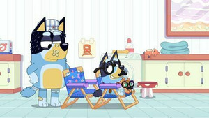 Vignette du programme télé Bluey (Les trains) S2 (15/52)