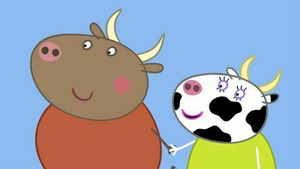Vignette du programme télé Peppa Pig (Monsieur Bull se marie !) S8 (n°14)