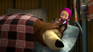 Vignette du programme télé Masha et Michka (Le jeu du chat et de la souris) S3 (n°6)