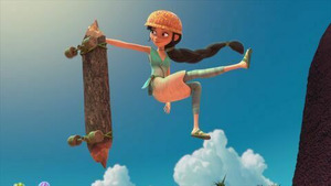 Vignette du programme télé Les Croods (Pré)histoires de famille (Aurore à roulettes) S1 (17/26)