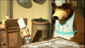 Vignette du programme télé Masha et Michka (Bon appétit, miam) S1 (24/26)