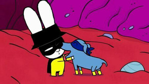 Vignette du programme télé Simon Superlapin (Super Elvis, le chien super-héros) S1 (22/52)
