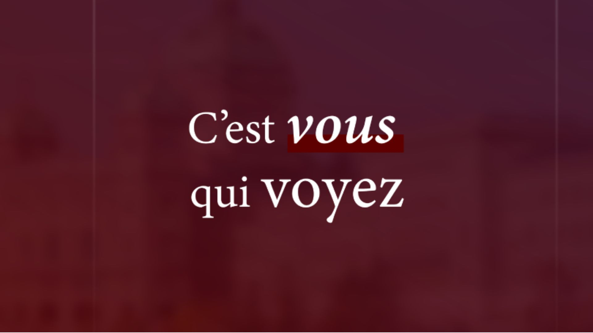 Vignette du programme télé C'est Vous qui Voyez