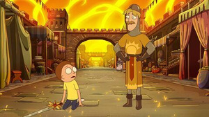 Vignette du programme télé Rick et Morty (Les Rickvaliers du Roi Morthur) S6 (9/10)