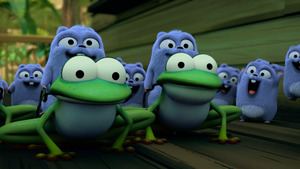 Vignette du programme télé Grizzy et les lemmings (L'ours, la grenouille et le moustique) S3 (n°66)