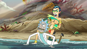 Vignette du programme télé Rick et Morty (De mal en pisse) S6 (8/10)