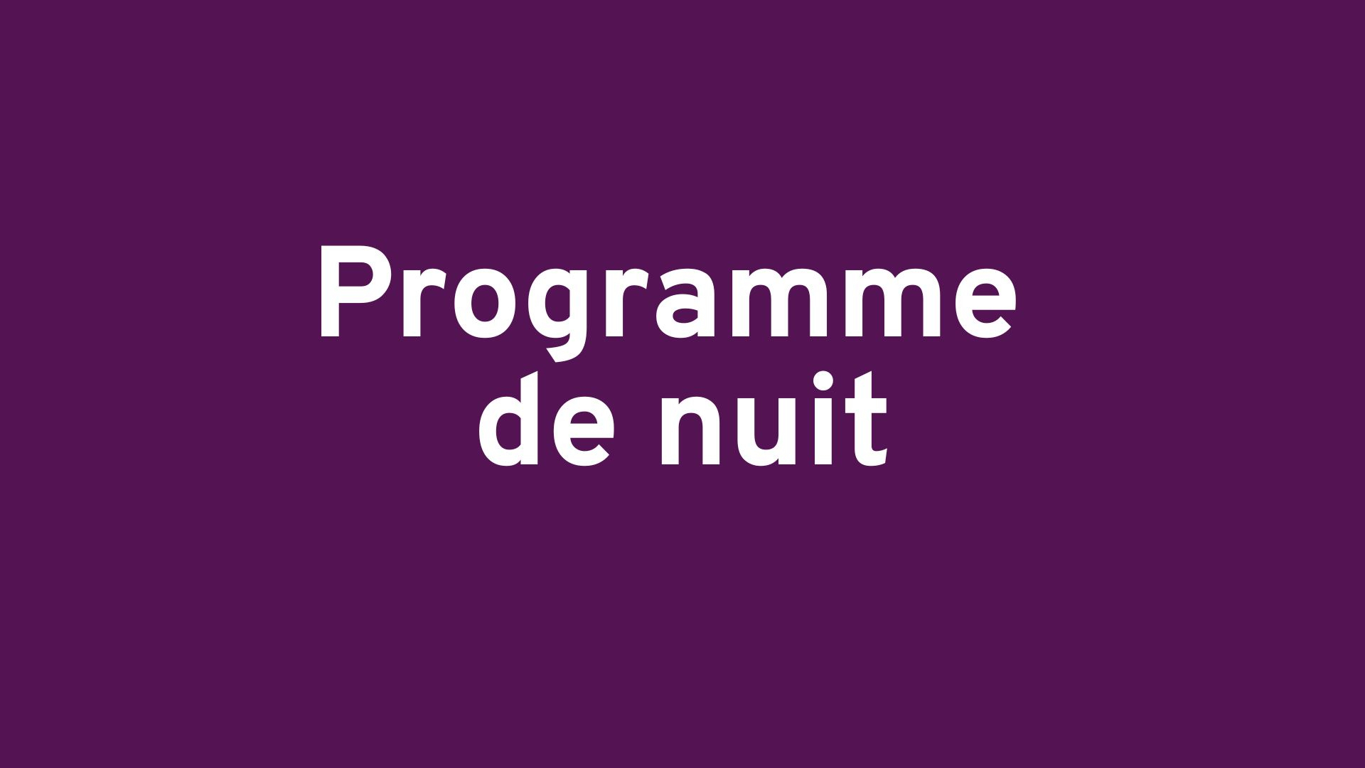 Vignette du programme télé Programme de nuit - canal9.ch