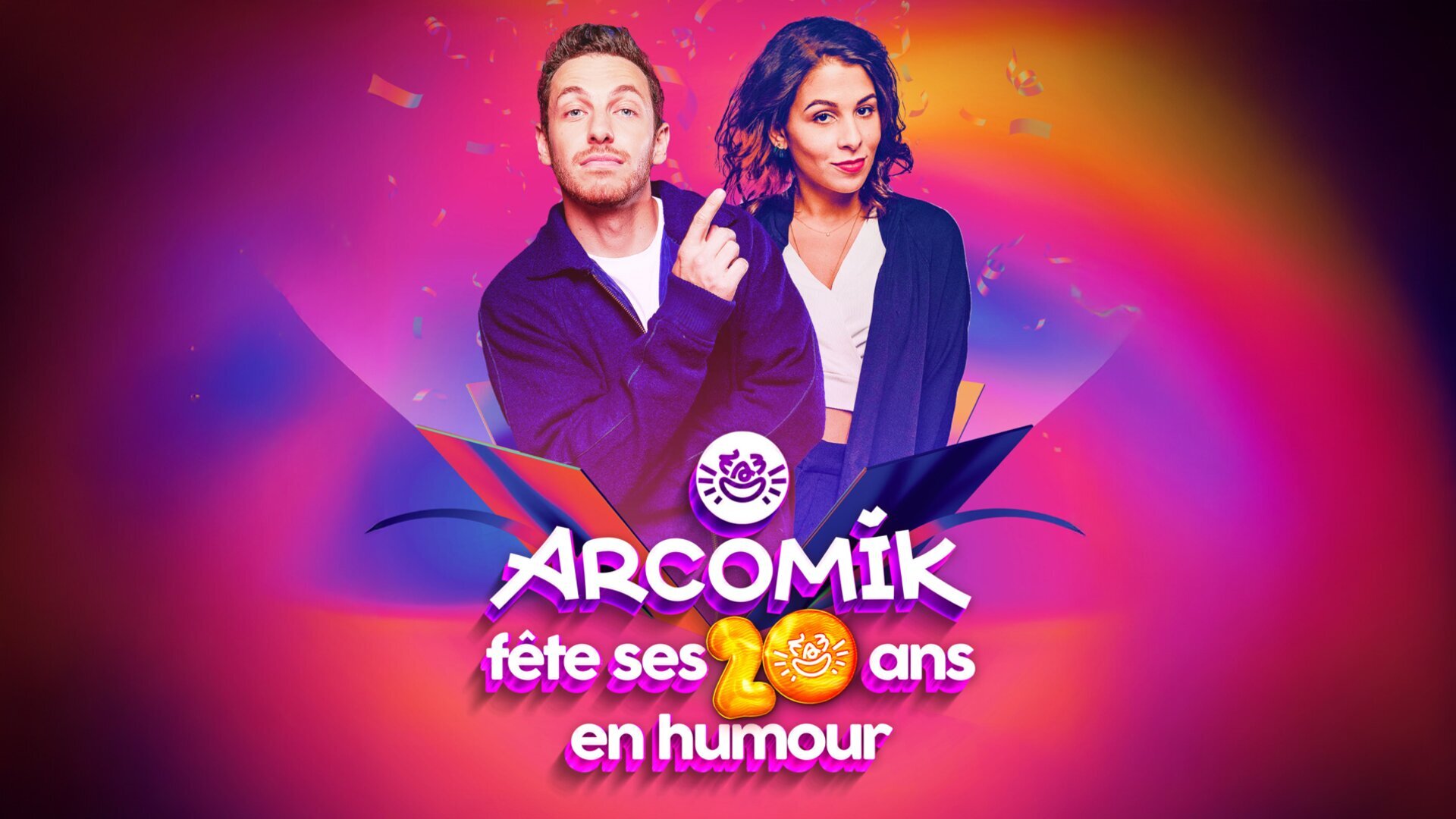 Vignette du programme télé Arcomik fête ses 20 ans en humour