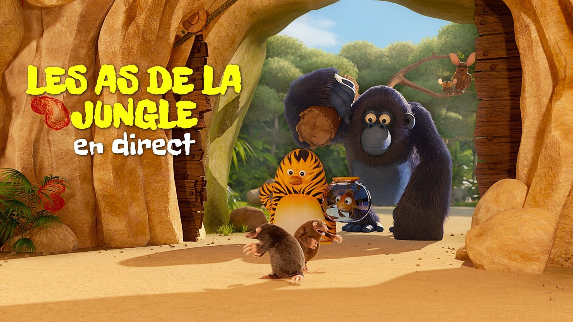 Vignette du programme télé Les as de la jungle : en direct