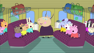 Vignette du programme télé Peppa Pig (Le voyage en train) S3 (18/52)