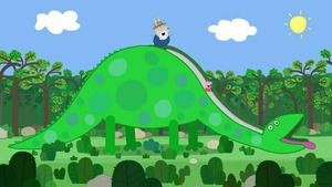 Vignette du programme télé Peppa Pig (Le parc aux dinosaures de Papy Rabbit) S4 (16/52)