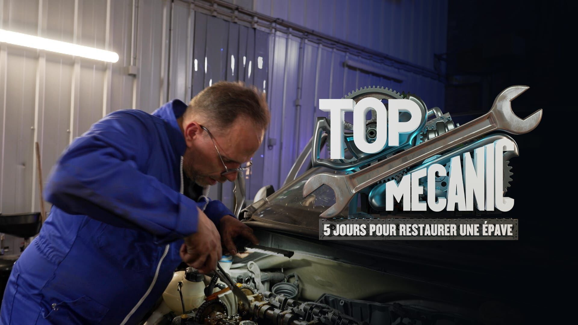 Vignette du programme télé Top Mecanic, 5 jours pour restaurer une épave