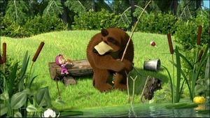 Vignette du programme télé Masha et Michka (Jour de pêche) S1 (8/26)