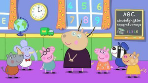 Vignette du programme télé Peppa Pig (La fête d'adieu de madame Gazelle) S4 (26/52)