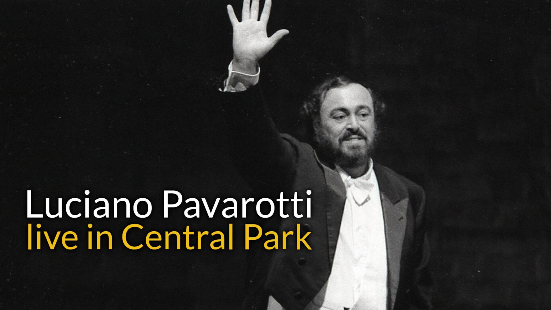 Vignette du programme télé Luciano Pavarotti live in Central Park