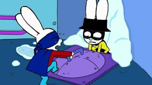 Vignette du programme télé Simon Superlapin (Quel froid, ça glace !) S4 (23/50)