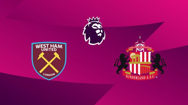 Vignette du programme télé West Ham / Sunderland