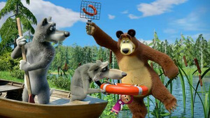 Vignette du programme télé Masha et Michka (Les sauveteurs affamés) S7 (2/26)