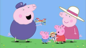 Vignette du programme télé Peppa Pig (L'avion miniature de Papy Pig) S5 (46/52)