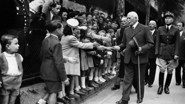 Vignette du programme télé Blum-Pétain, duel sous l'Occupation