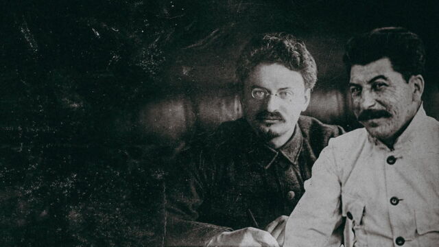 Vignette du programme télé Staline-Trotsky. Le tsar et le prophète