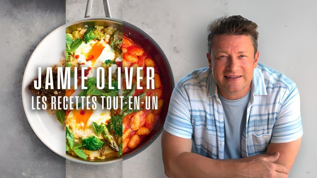 Vignette du programme télé Les recettes tout en un de jamie - Saison 1