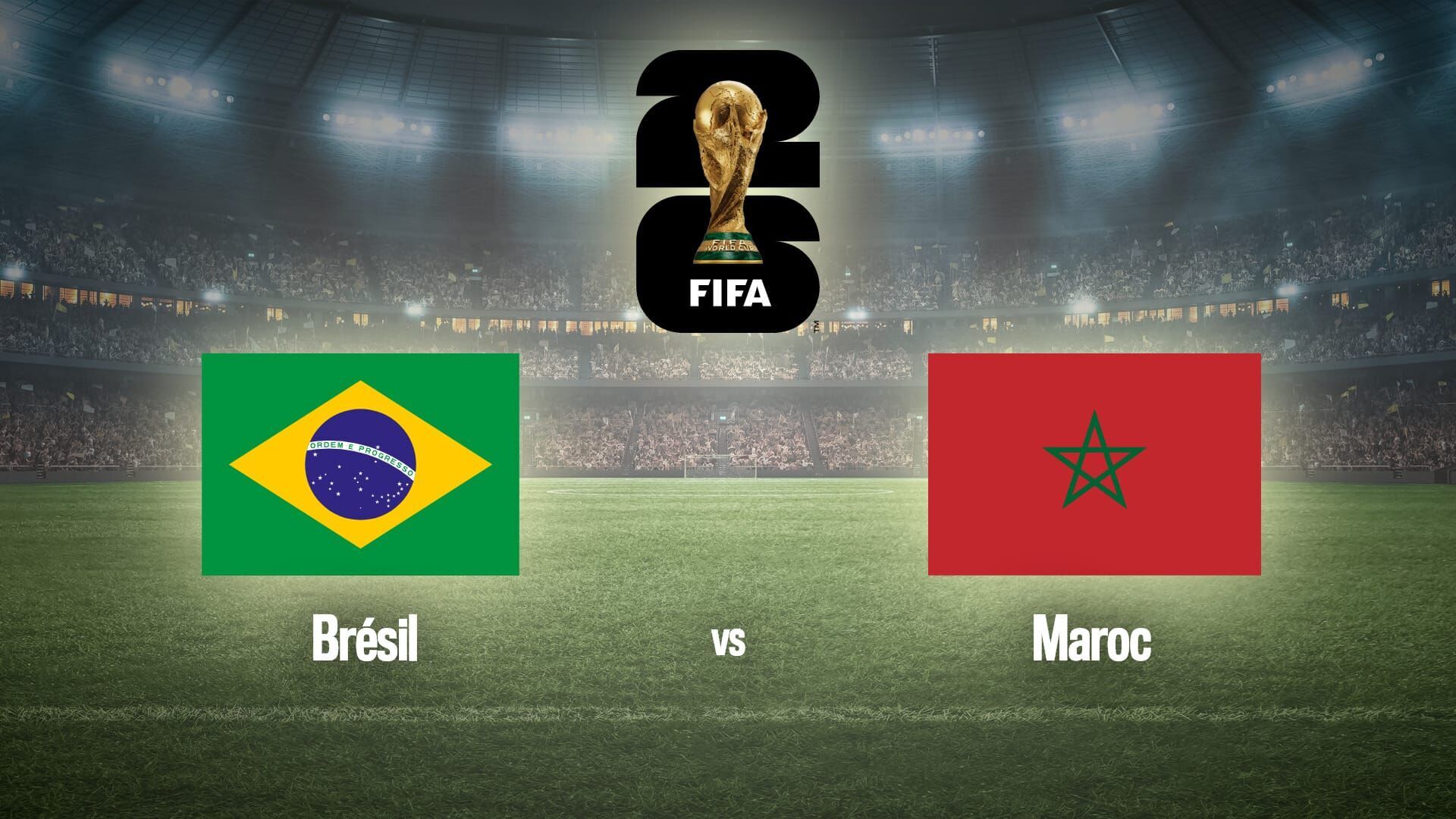 Vignette du programme télé Football : Coupe du monde | Brésil / Maroc
