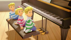 Vignette du programme télé Les triplés *2022 (Les leçons de piano de maman) S1 (23/78)