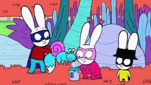 Vignette du programme télé Simon Superlapin (Le méga gâteau de super héros) S4 (42/50)