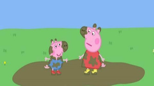 Vignette du programme télé Peppa Pig (Les flaques de boue) S1 (1/52)