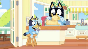Vignette du programme télé Bluey (La collerette de Muffin) S2 (43/52)