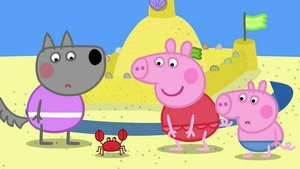 Vignette du programme télé Peppa Pig (Le château de sable) S6 (52/52)