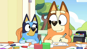 Vignette du programme télé Bluey (Le dragon) S3 (43/50)