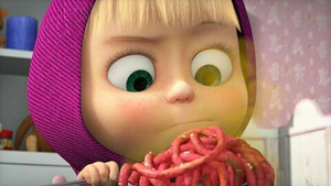 Vignette du programme télé Masha et Michka (Bas les pâtes !) S5 (14/26)