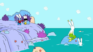 Vignette du programme télé Simon Superlapin (La sirène à la plage) S5 (24/52)
