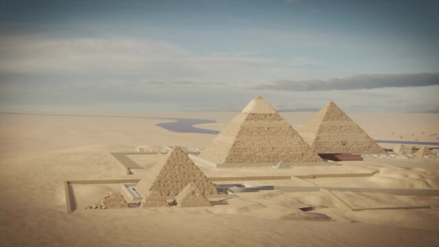 Vignette du programme télé Pyramides de Gizeh : les secrets de la dernière merveille du monde