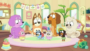 Vignette du programme télé Bluey (La machine à écrire) S2 (49/52)
