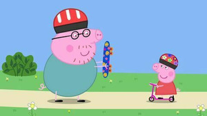 Vignette du programme télé Peppa Pig (Le skateboard) S7 (22/65)