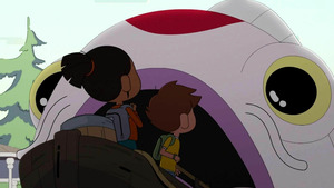 Vignette du programme télé Oscar & Malika, toujours en retard (La carpe géante) S2 (21/52)