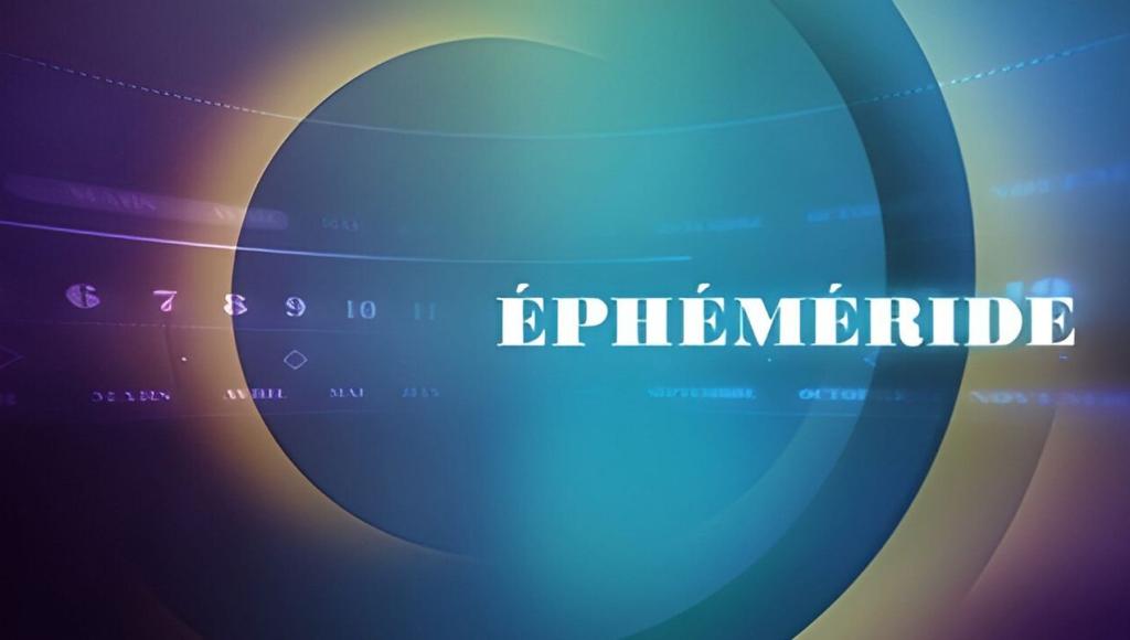 Vignette du programme télé L'éphéméride
