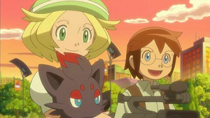 Vignette du programme télé Pokémon: Noir et Blanc (Les coeurs vaillants du combat du club : Emolga contre Karaclée !) S14 (41/48)
