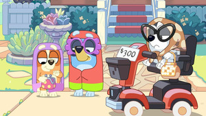 Vignette du programme télé Bluey (Le scooter à mamies) S3 (33/50)