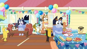 Vignette du programme télé Bluey (Le gâteau canard) S2 (44/52)