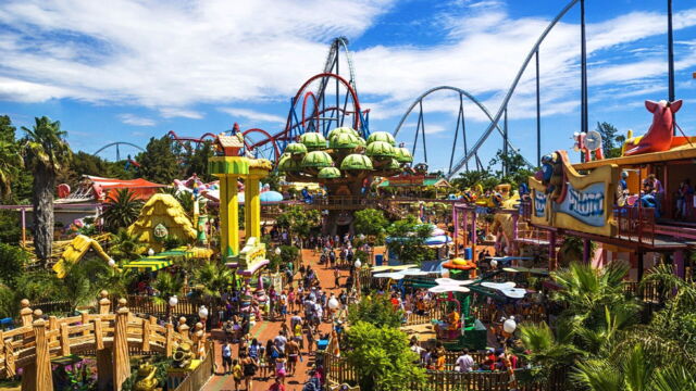 Vignette du programme télé Port-Aventura : la techno des attractions