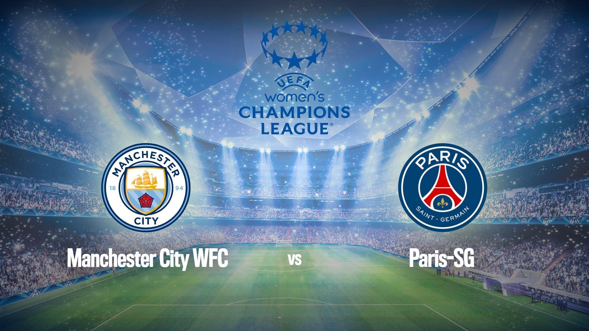 Vignette du programme télé Football : Ligue des champions féminine | Manchester City / Paris-SG
