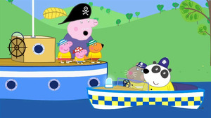 Vignette du programme télé Peppa Pig (Le bateau de police) S7 (24/65)