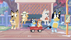 Vignette du programme télé Bluey (Le chariot) S1 (24/52)